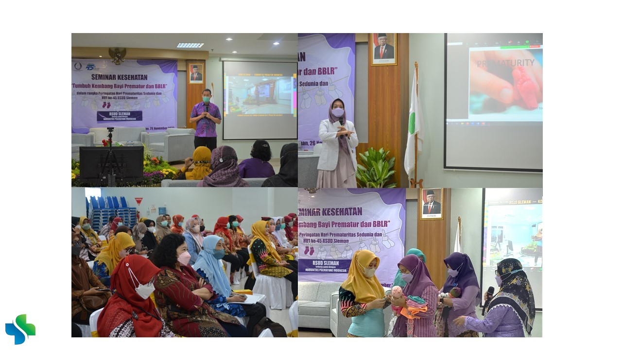Tumbuh Kembang Bayi Prematur dan Bayi Berat Lahir Rendah  Bersama RSUD Sleman